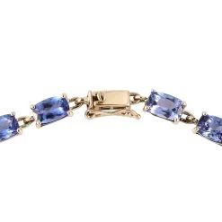 Luxoro 10K Yellow Gold Premium Tanzanite Tennis Bracelet (7.25 In) 10.50 Ctw 10 Luxoro 10K Yellow Gold Premium Tanzanite Tennis Bracelet (7.25 In) 10.50 Ctw -Jewelry store 8864420 3