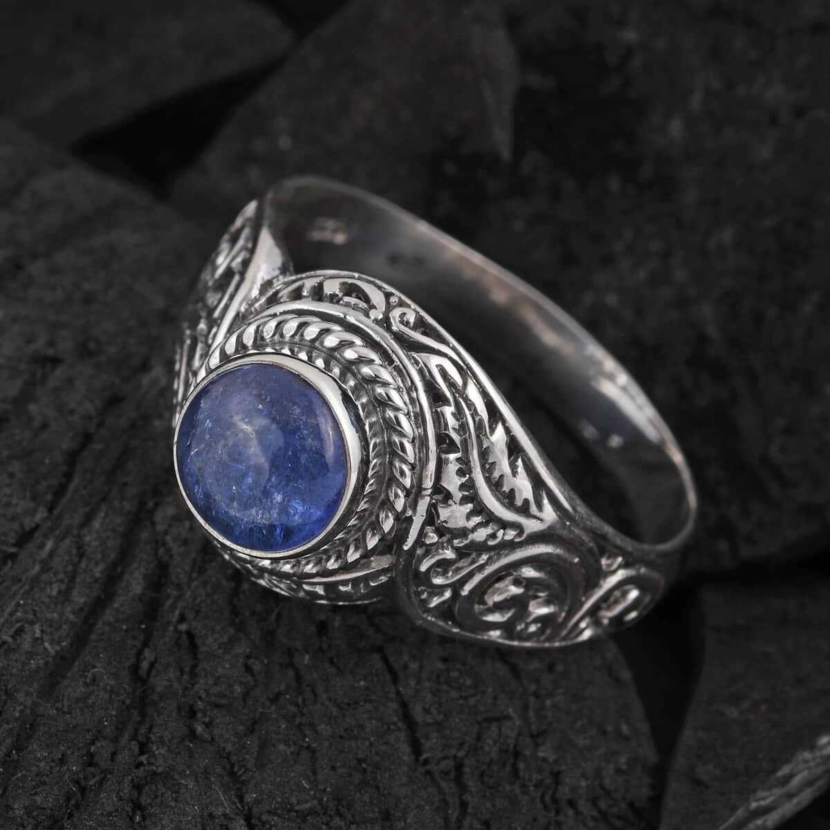 Bali Legacy Tanzanite Ring In Sterling Silver 1.50 Ctw 4 Bali Legacy Tanzanite Ring In Sterling Silver 1.50 Ctw - Image 2