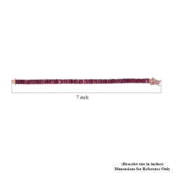 Lotus Garnet Tennis Bracelet In Vermeil Rose Gold Over Sterling Silver (6.50 In) 15.25 Ctw 11 Lotus Garnet Tennis Bracelet In Vermeil Rose Gold Over Sterling Silver (6.50 In) 15.25 Ctw -Jewelry store 8899551 4