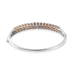 Shades Of Fire Opal Bangle Bracelet In Platinum Over Sterling Silver (7.25 In) 5.85 Ctw 12 Shades Of Fire Opal Bangle Bracelet In Platinum Over Sterling Silver (7.25 In) 5.85 Ctw -Jewelry store 8900350 4