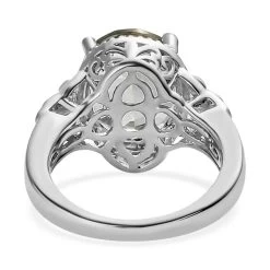 Montezuma Prasiolite Solitaire Ring In Platinum Over Sterling Silver 4.35 Ctw -Jewelry store 8925302 4
