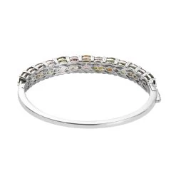 Multi-Tourmaline Bangle Bracelet In Platinum Over Sterling Silver (6.50 In) 15.65 Grams 10.00 Ctw 13 Multi-Tourmaline Bangle Bracelet In Platinum Over Sterling Silver (6.50 In) 15.65 Grams 10.00 Ctw -Jewelry store 8933685 4
