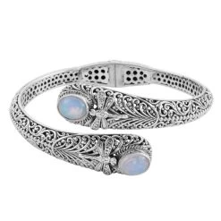 DOORBUSTER BALI LEGACY Ethiopian Welo Opal Cuff Bracelet In Sterling Silver (7.50 In) (30 G) 3.20 Ctw 11 DOORBUSTER BALI LEGACY Ethiopian Welo Opal Cuff Bracelet In Sterling Silver (7.50 In) (30 G) 3.20 Ctw -Jewelry store 8938399 3