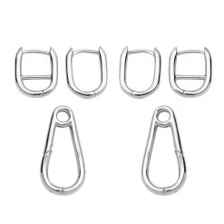 Rhodium Over Sterling Silver Horse Bit Design Enhancer Earrings 5.40 Grams 10 Rhodium Over Sterling Silver Horse Bit Design Enhancer Earrings 5.40 Grams -Jewelry store 8960006 3