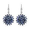 Tanzanite Floral Spray Earrings In Platinum Over Sterling Silver 5.40 Ctw 1 Tanzanite Floral Spray Earrings In Platinum Over Sterling Silver 5.40 Ctw -Jewelry store 8960924