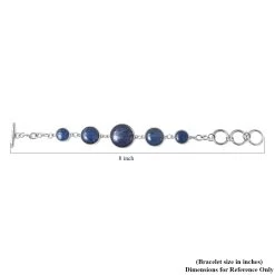 Black Agate And Mother Of Pearl 2 In 1 Station Style Bracelet In Stainless Steel (7.00 In) 42.00 Ctw 13 Black Agate And Mother Of Pearl 2 In 1 Station Style Bracelet In Stainless Steel (7.00 In) 42.00 Ctw -Jewelry store 9033028 5