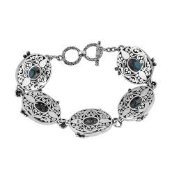 BALI LEGACY Natural Arizona Sleeping Beauty Turquoise Bracelet In Sterling Silver (7.00 In) (32.75 G) 5.00 Ctw 11 BALI LEGACY Natural Arizona Sleeping Beauty Turquoise Bracelet In Sterling Silver (7.00 In) (32.75 G) 5.00 Ctw -Jewelry store 9059513 3